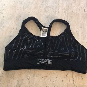 Pink Victoria secret ultimate sports bra sz lg